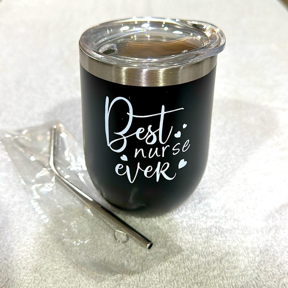 Great for a new graduate nurse!!! Best Nurse Ever tumbler. great gift idea!
